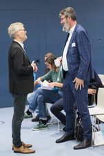 Björn Hagen, faw gGmbH und Martin Weiland, BMAS im Gespräch 