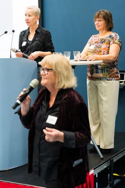 S. Belkora und C. Massow, Polizeit Berlin, S. Pfennig-Engel, Moderation