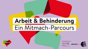 flyer Arbeit und Behinderung, Parcours