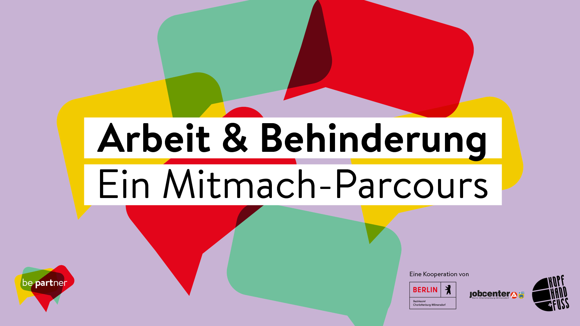 flyer Arbeit und Behinderung, Parcours